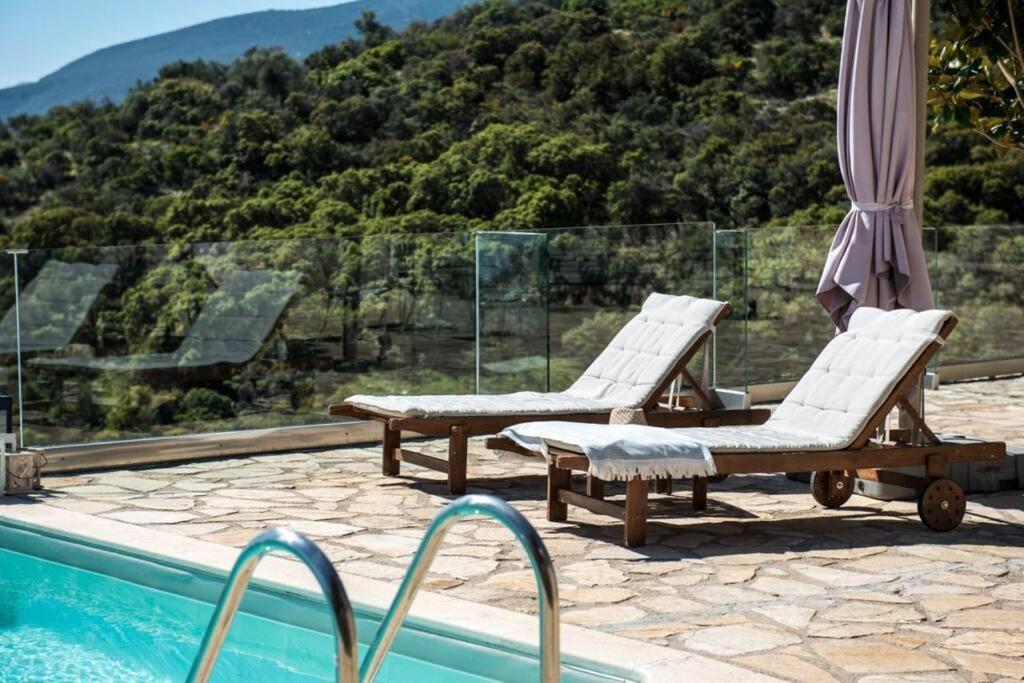 Apollo Romantic Sea View Villa Kivérion Exterior foto
