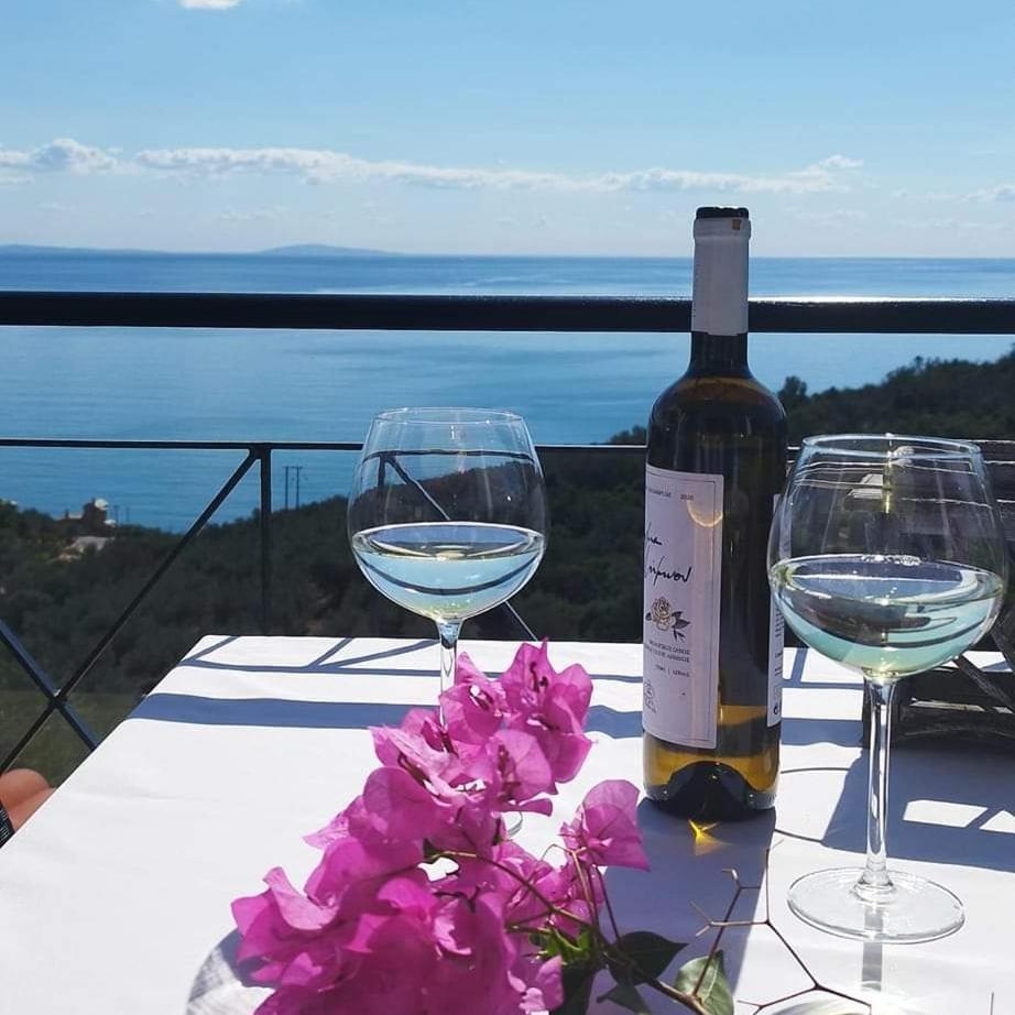 Apollo Romantic Sea View Villa Kivérion Exterior foto