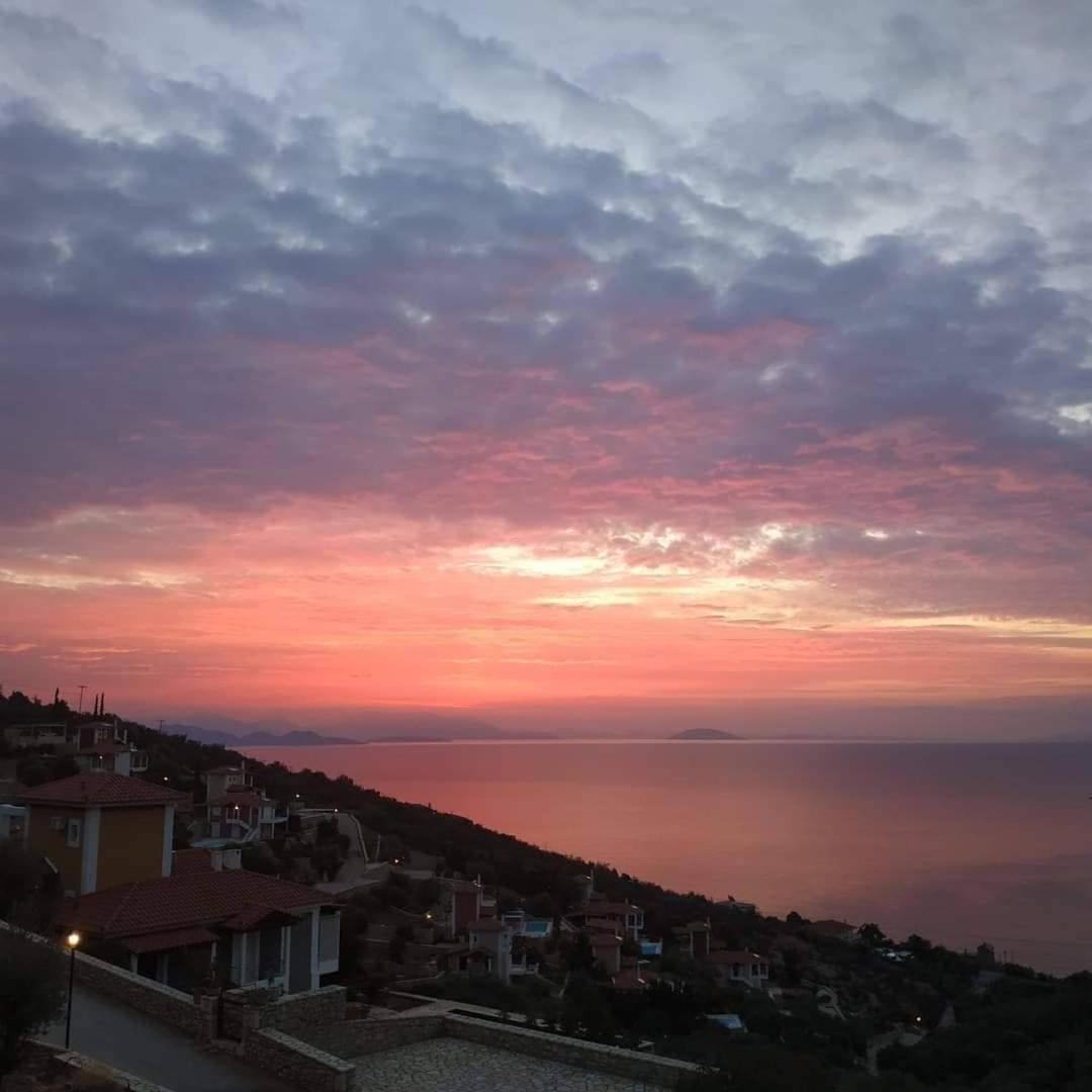 Apollo Romantic Sea View Villa Kivérion Exterior foto