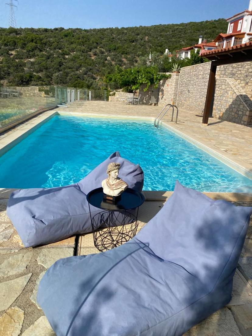Apollo Romantic Sea View Villa Kivérion Exterior foto